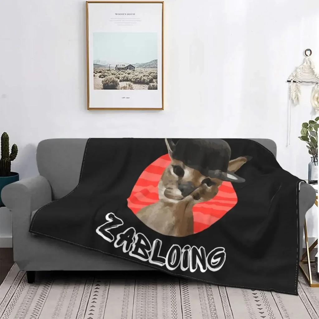 Big Floppa Caracal Cat Cute Meme Blanket Soft Coral Fleece Warm Flannel Bathtub Throw Blankets For Sofa Car Bedroom Bedspread