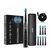 Sonic Electric Toothbrush 3 Replaceable Brush Heads for Adult USB Rechargeable Power Tooth Brush