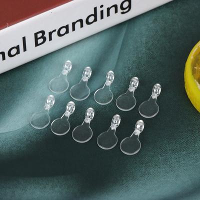 200Pcs 16*8Mm Acrylic Clear Jewelry Bails Diy Crafting Charm Hooks For Cabochons
