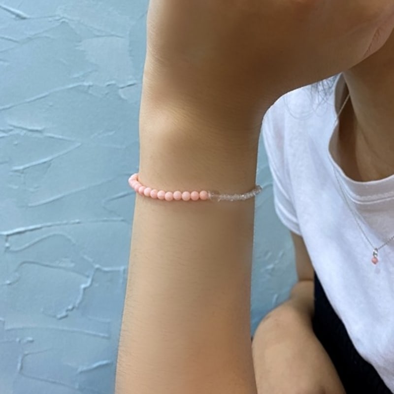 LOVE ME MONSTER Petit Gemstone Bracelet_2Color