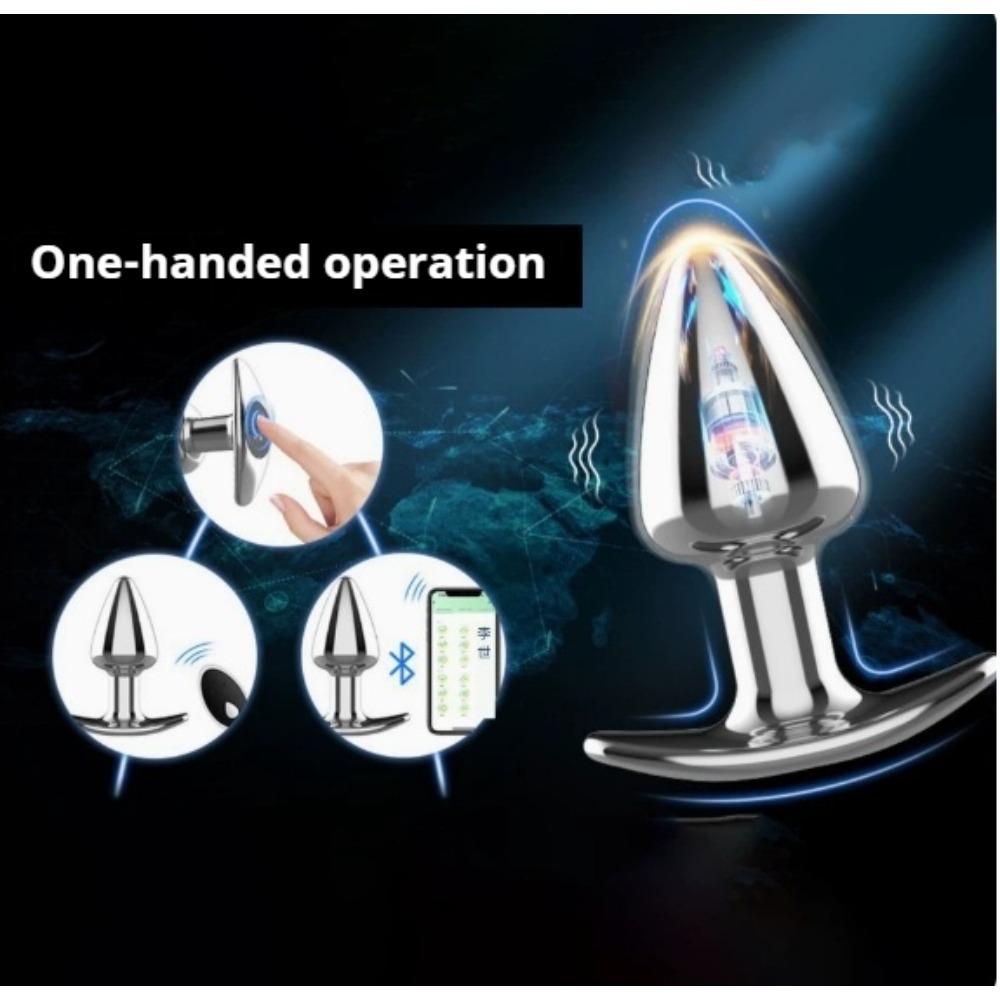 Metall Analvibratoren Buttplug Dildo Männlicher Prostata-Massagegerät Sexspielzeug für Erwachsene für Männer Frau Weiblicher Masturbator APP Fernbedienung