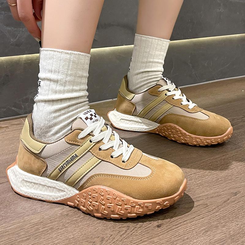 Forrest Gump Shoes Women's Singles Shoes Women's Casual Breathable Sports Shoes Versatile Women's Shoes Thick Soled Dad Shoes