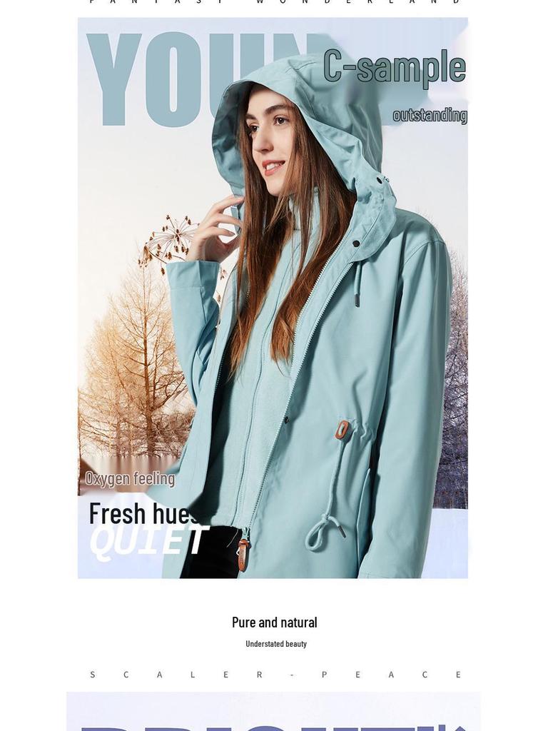 Women's 2023 Trendy Three-in-One Fleece Windbreaker for Tibet