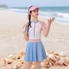 Shuizhiyuan Sporty One-Piece Quick-Dry Swimsuit for Teen Girls - Ideal for Middle & Older Kids, Hot Springs & Swimming.