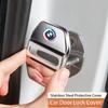 4Pcs BMW Car Door Lock Striker Cover Stainless Steel Protector For BMW G30 G32 G01 G02 G05 G06 G07 G26 G23 G22 F40 F20 G08 G16 PK2