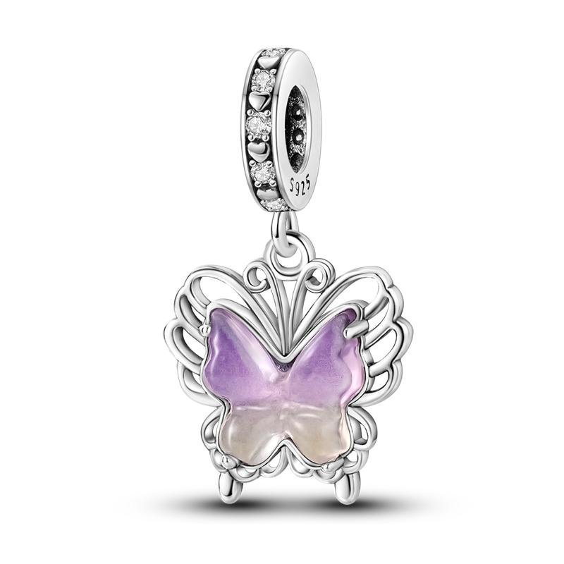 Fit Original Charms Pink Seriescopper Perfume Charm Pendent Dangle Bead Bracelet Necklace Diy Women Jewelry Gift