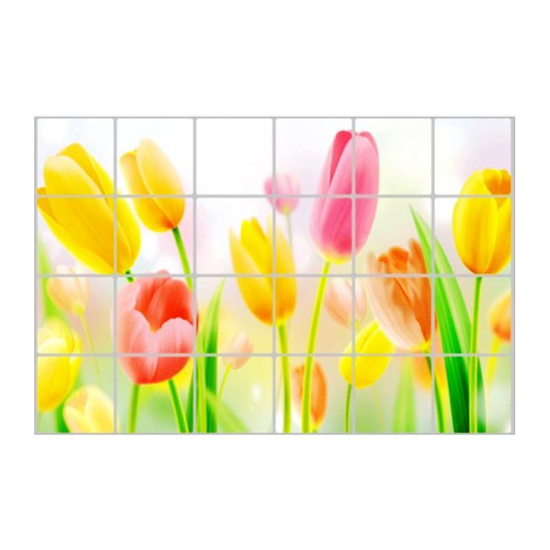 Papier Peint Mural de Cuisine Amovible Imperméable Autocollant Mural Vinyle Décoration Murale Maison DIY Impression Fruits Cuisine Décoration Cuisine