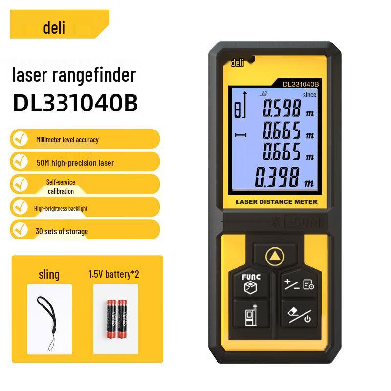 

Deli Outdoor Handheld Laser Rangefinder