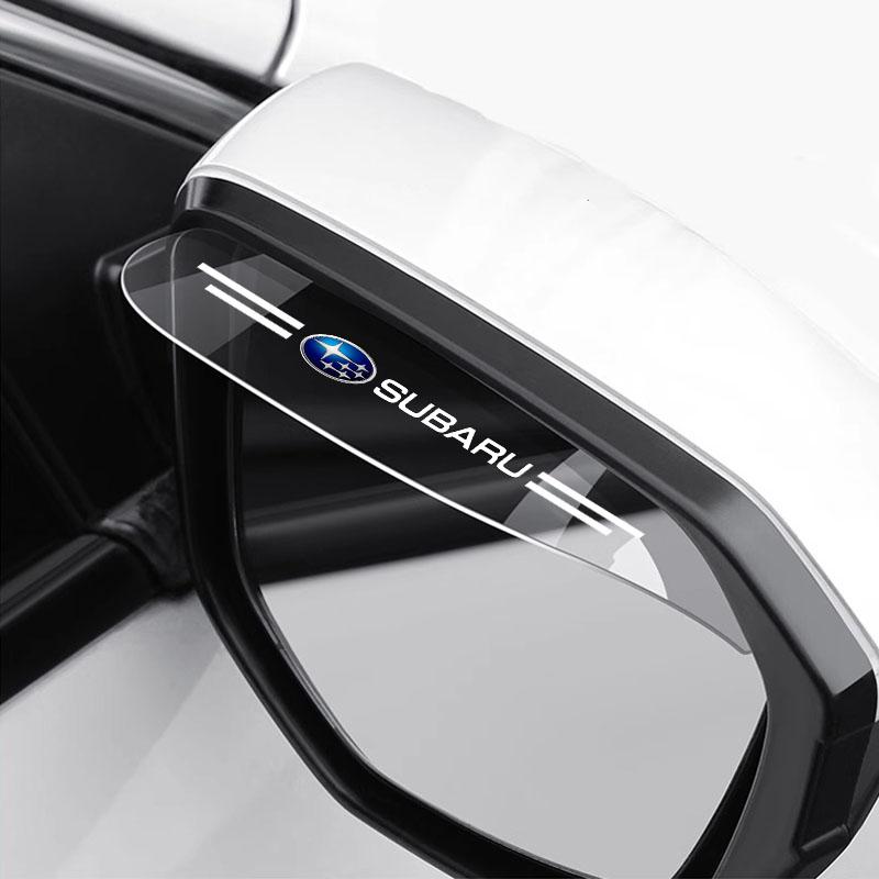 2pcs Car Side Rearview Mirror Guard Cover Rain Eyebrow Covers Stickers For Subaru Forester SG SJ SH Crosstrek Legacy Tribeca XV