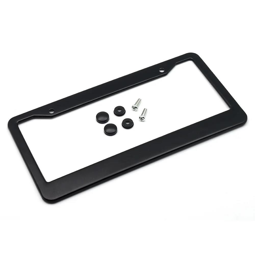 1/2Pcs Stainless Steel License Plate Bracket Bracket Car Label Frame Universal License Plate Frame American License Plate Frame License Plate Covers