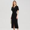 Women's A-Line Short Sleeve Midi Dress