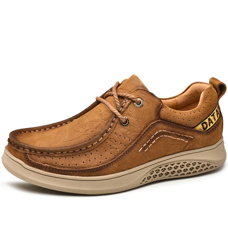 

Мужская походная обувь, удобные кроссовки из натуральной кожи для активного отдыха, мужские высококачественные кроссовки на шнуровке, твердая оснастка, мужская обувь ручной работы, винтажная 44