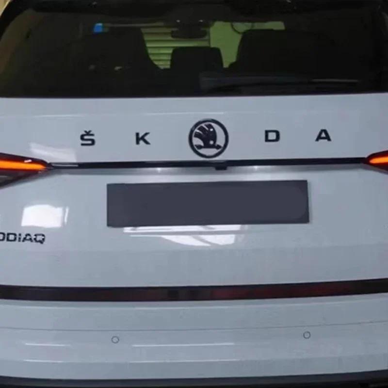 HIAQ2 for Skoda 80mm/90mm Car Emblem Sticker Front Boot Rear Tailgate Badge Fabia 1/2 Octavia A7 RS Superb Rapid Yeti Karoq Vision VRS