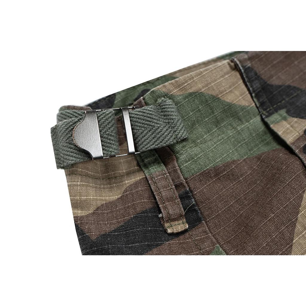 BeatStreet Camouflage Cargo Cropped Shorts for Men Wide Leg Patchwork Baggy Summer Shorts Oversized Loose Over Knee Pants
