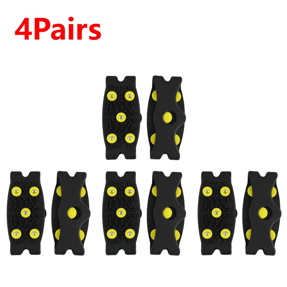 5 Stud Climbing Crampons Anti Slip Gripper Unisex Shoe Spikes Lightweight Foldable Extreme Mountain Climbing Traction Gear