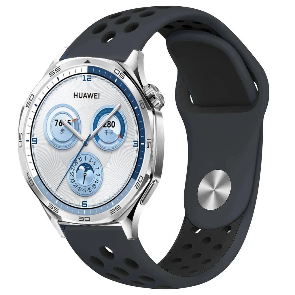 22mm 20mm 18mm Silicone Strap For Huawei Watch GT5/4/3 Pro 46mm Two-color Wristband Huawei Watch GT5 Pro 42mm GT4-5 41mm Correa