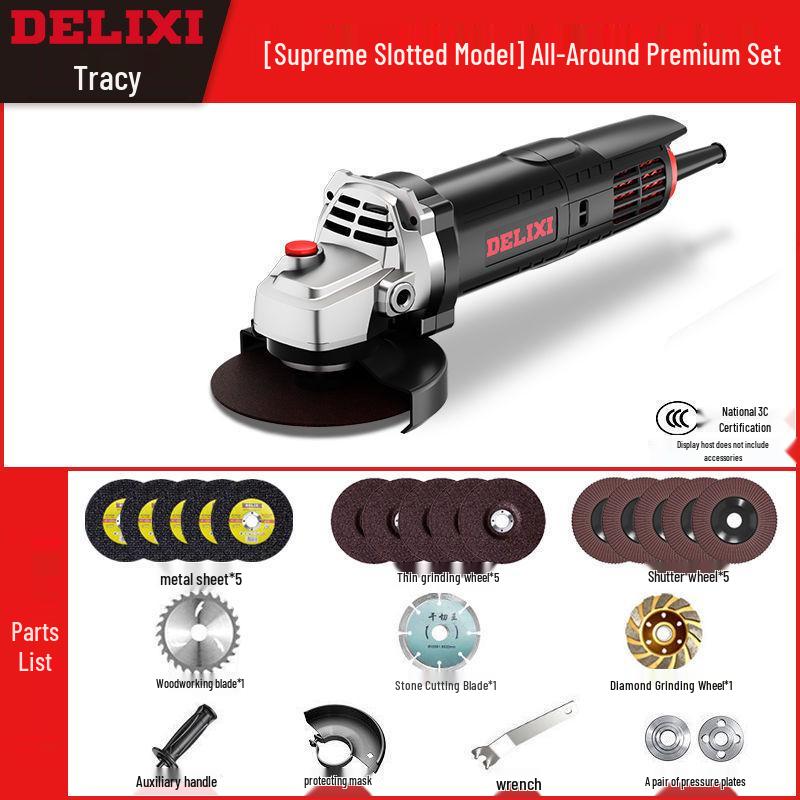 High-Power Multifunctional Angle Grinder and Polisher for Home Use