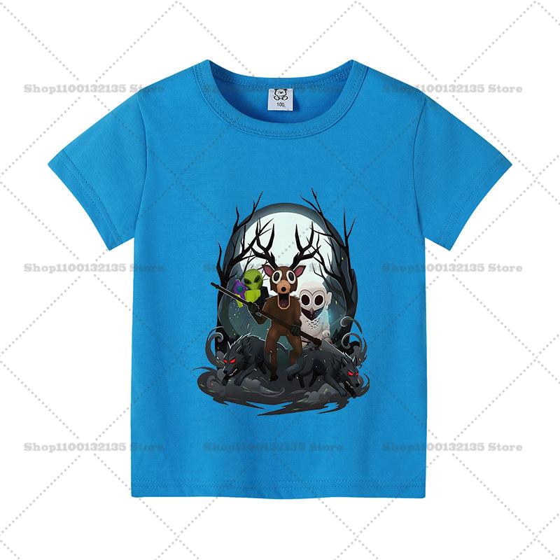 Game 99 Nights in The Forest Boys Girls T-Shirt Printed Cotton Children's Short Sleeve Casual Baby Short Sleeve Top T-Shirt Gift