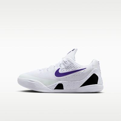 Nike Kobe 9 EM Low TB Белый Фиолетовый (GS) 40