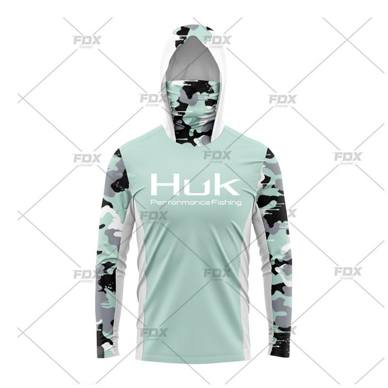 Costum de pescuit cu mânecă lungă din mătase de gheață UPF50 hanorac cu prosop pentru față uscare rapidă respirabil protecție solară tricou subțire LOGO personalizat