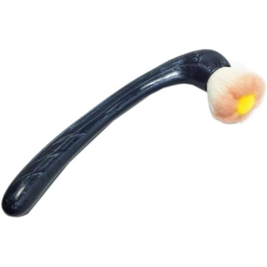 [Kumano Fude Body Brush Nene] (Pearl Black), a body brush from Kumano Fude, which luxuriously uses the finest goat hair.