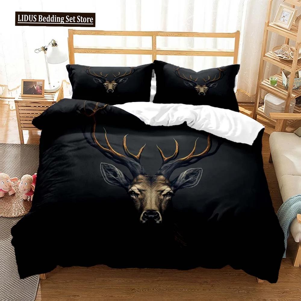Elk God Of Luck Soft And Comfortable Customizable Comforter Bedding Sets Bedding Set Luxury Quilt Cover Personalized Bedding