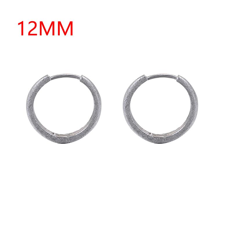 925 Sterlingsilber Kupfer 12MM-18MM Sternenfunkelnde Ohrringe Klassisch und modisch Geeignet für Frauen und Männer zu tragen Zirkon