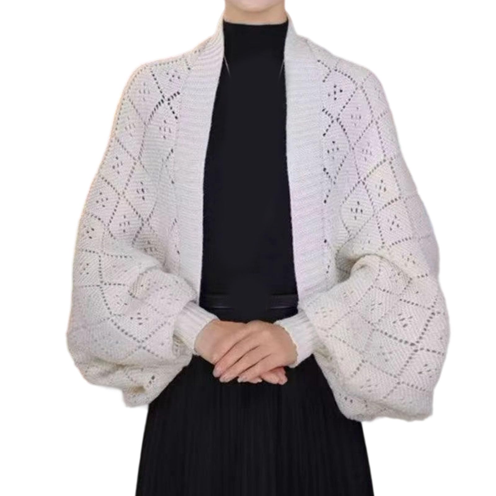 

Женский свободный удобный повседневный модный теплый и элегантный кардиган, накинутый как шаль One Size бежевый