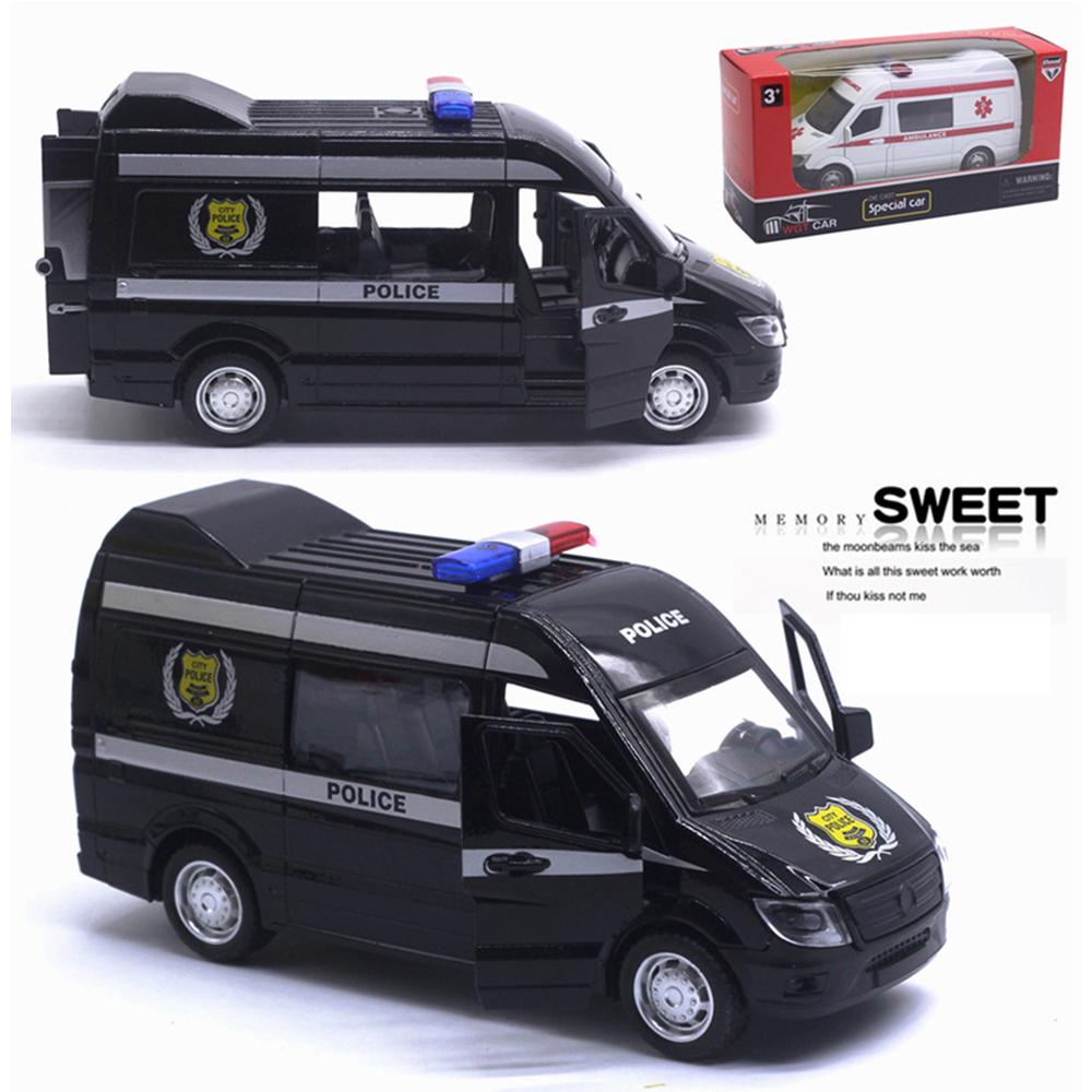 

1/32 Металлический Грузовик Автомобиль WGT Автомобиль Mercedes Benz Sprinter: Свет и звук пожарной машины 1/32-Size:14.5*5*7cm чёрный