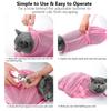 Anti-Scratch Cat Washing Bag, Kitten Bathing Essential with Nail Trimming Opening, Secure Restraint Bag for Grooming