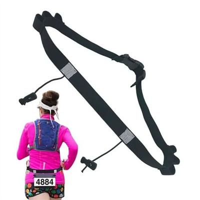 Yüksek Kaliteli Polyester Koşu Numarası Kemeri Çok Renkli Unisex Maraton Yarış Kemeri Ayarlanabilir Jel Tutucu Bel Desteği