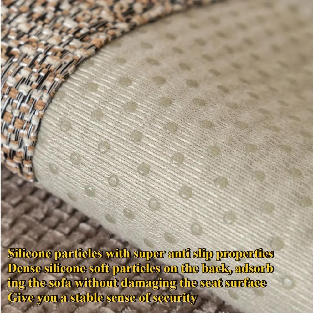 New Solid Color Chenille Sofa Cushion High-end Light Luxury Four-season Universal Modern Simple Non-slip All-inclusive Cushions