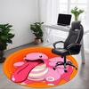 1PC Slime, Pokémon Office Round Rug, Non-slip, Soft and Durable Office Rug for Interior Decoration, Perfect for Office, Beautiful Decoration