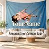Personalisierte Wandbehang-Tapestry mit Namen, Olivia Rodrigo Dekorative Hintergrund-Tapestry für Wohnheim, Zuhause