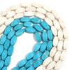 1 Strand Natural Turquoise Stone Beads Blue White Loose Spacer Gemstone Beads For Jewelry Making DIY Bracelets Necklace Supplies