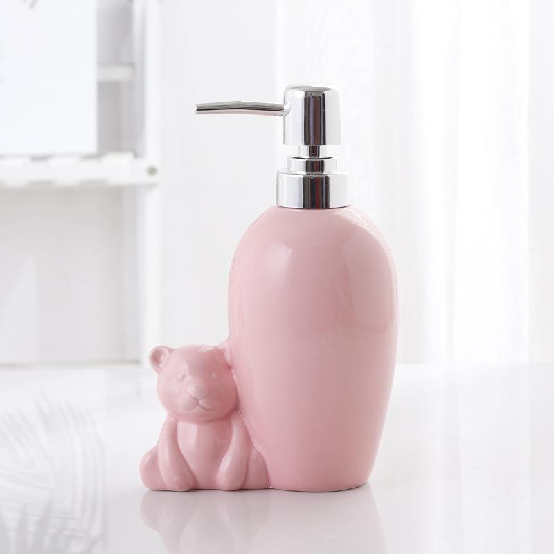 shampoo dispenser Ceramic hand sanitizer bottle lotion press bottle shampoo bottle bath gel sub bathroom accessories