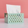 Kitchen Tissue Boxes Home Iron Multifunctional Office Crafts Seat Type Toilet Paper Storage Case Bedroom Metal Tissue Dispenser