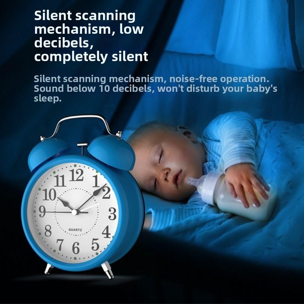 Super lauter klassischer Wecker Kreative geräuschlose Tischuhr Retro-Wecker Raumdekoration