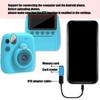Instantly Print Camera For Kids With 32GB Card Coloring Pen 1080P Retro Design For Ages 3-12 Durability& Safe Materials