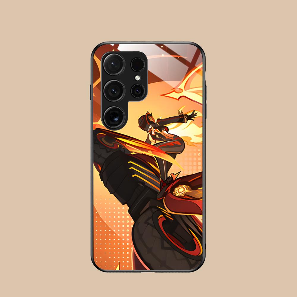 

Игровой чехол-бампер Mavuika Glass для мобильного телефона Samsung Galaxy S26 S25 S24 S23 S22 S21 S20 Note20 Plus FE Ultra Цветной чехол Galaxy S23+