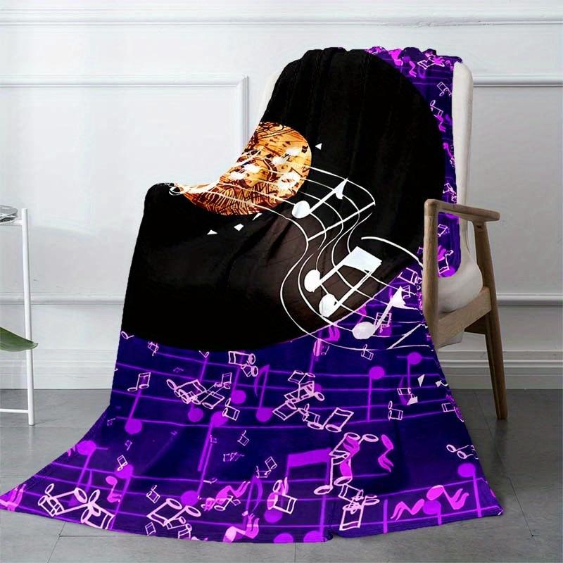 Records And Notes Blanket Soft Warm Throw Blanket Nap Blanket For Couch Sofa Office Bed Camping Travel Multipurpose Gift Blanket For All Season