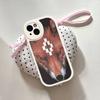 Capa de Celular M-MARCELO B-BURLON Para IPhone 16 15 14 13 12 11 Pro Max Plus Couro Capa Macia