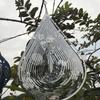 Beating Wind Spinner Drop Shape Stainless Steel 3D Rotating Wind Chime Bell
