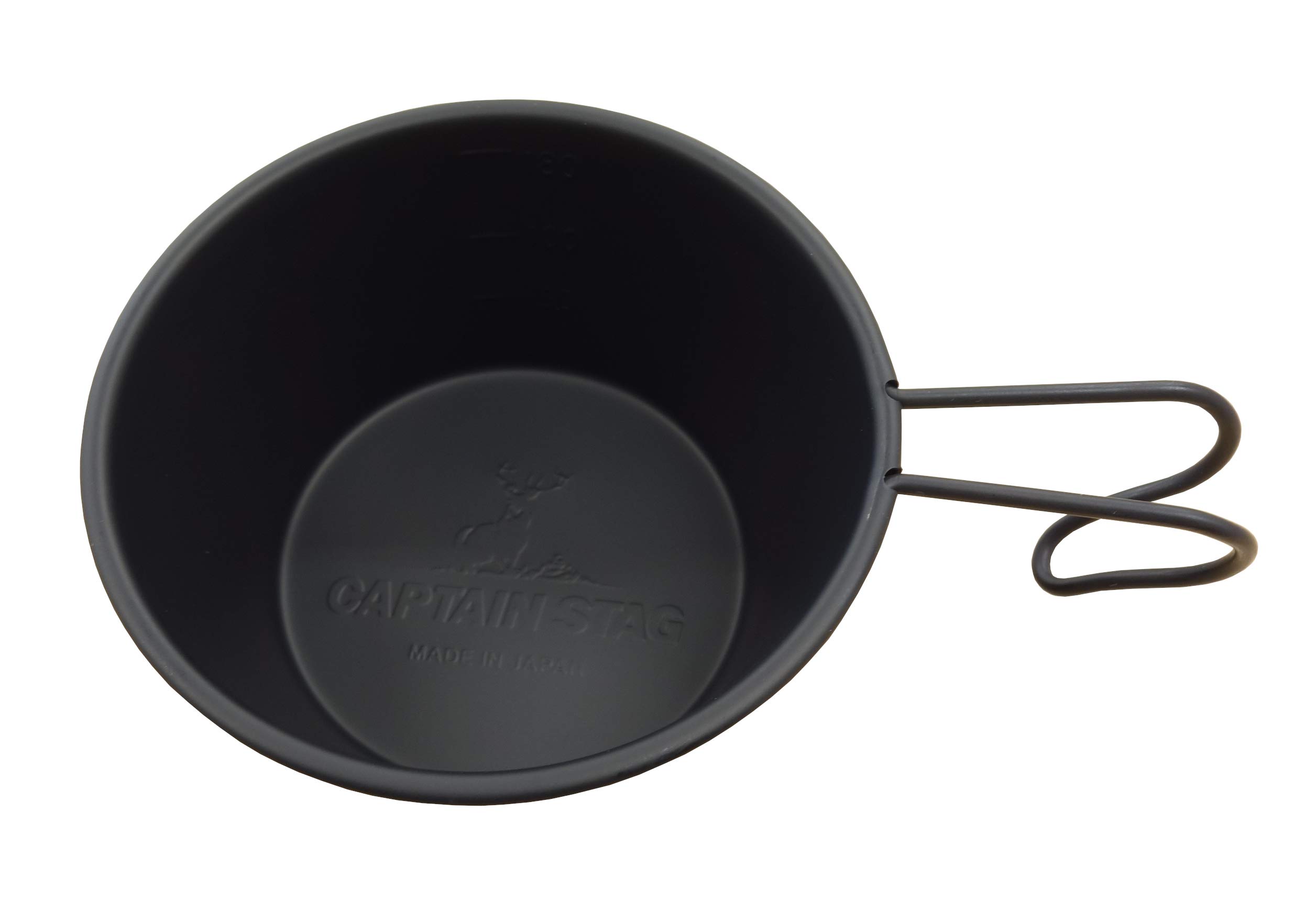 CAPTAIN STAG Sierra Lightweight Mini Sierra Stainless Made in Japan Cup, Cup, 210ml, Steel, (Tsubame-Sanjo), Black, UH-40 чёрный