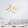 Fine Sculpture Blessed Proverbs Wall Stickers Living Room Bedroom Tv Background Decoration Wall Stickers