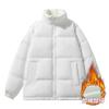 Solid color men's and women's winter bread clothes loose and warm Hong Kong style casual jackets men's fashion padded clothes