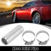 Aluminum Alloy Hose Joint Pipe Set with 2 Clamps OD 098" 25mm Length 3" 76mm