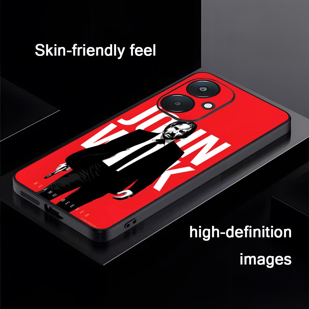 

J-John W-Wick Killer Hot Film Phone Case For Xiaomi Redmi 14C 13C 12C Note14 13 12 11 10 Pro Plus S Soft Black Phone Cover Redmi Note 11 4G
