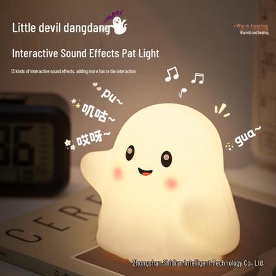 Rechargeable Halloween Ghost Night Light – Bedside Lamp & Party Decoration