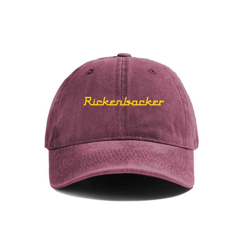 Rickenbacker Distressed Baseball Cap Cool Men Retro Outdoor Summer Adjustable Gift Dad Hat MZ-642
